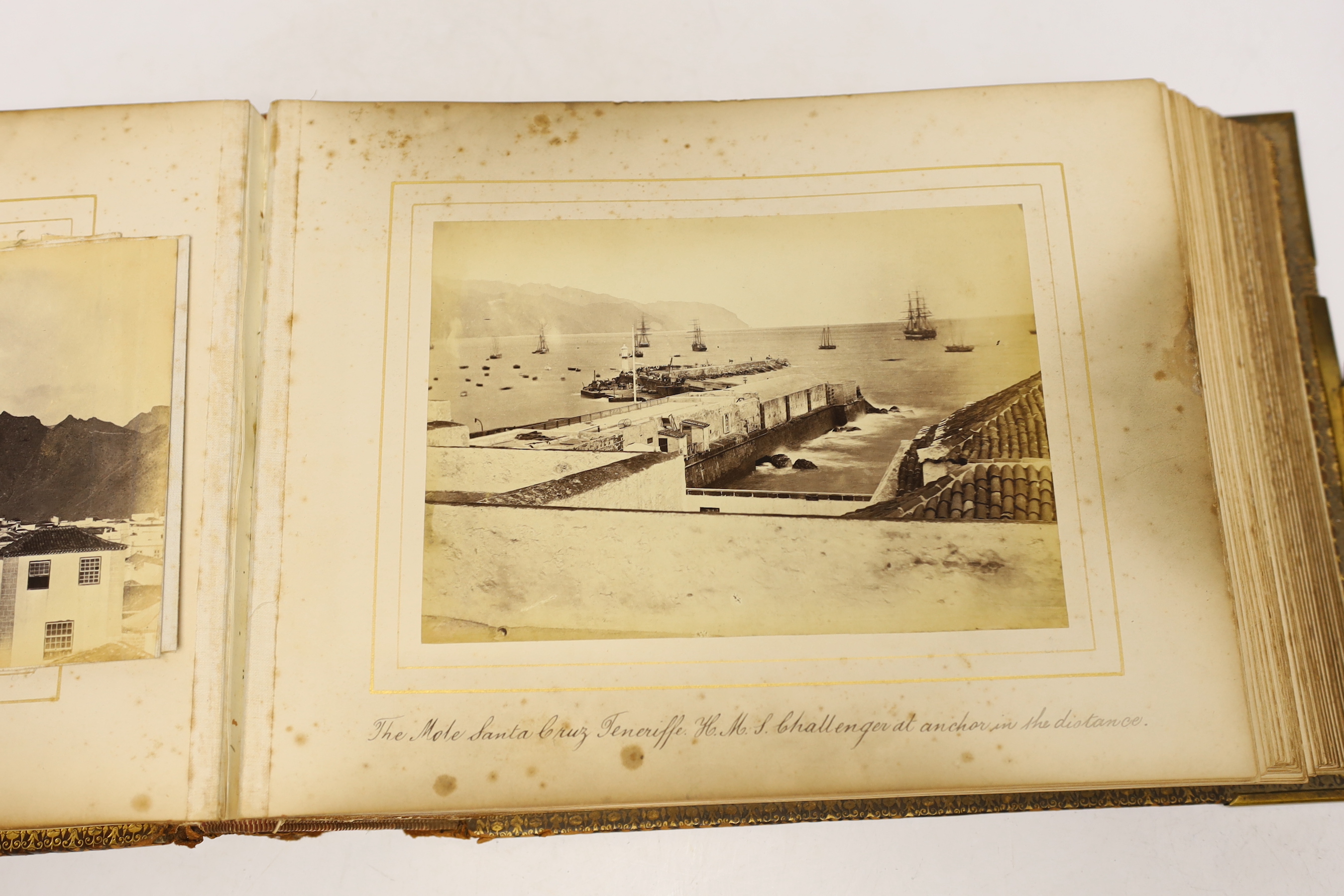An album of photographs and ephemera relating the 1872-76 Royal Society Scientific Voyage, circa 1876, Provenance: Sotheby’s Groombridge Place sale, 15th and 16th September, 1992